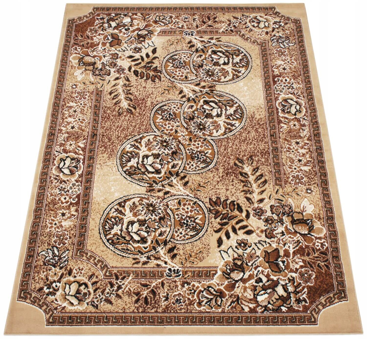 Turecký Koberec Klasický Béžový Turecké Koberce Do Obývačky Bcf Modny 150X210