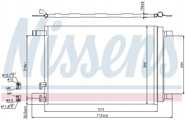 SKRAPLACZ CHŁODNICA KLIMATYZACJI Z OSUSZACZEM Producent części Nissens