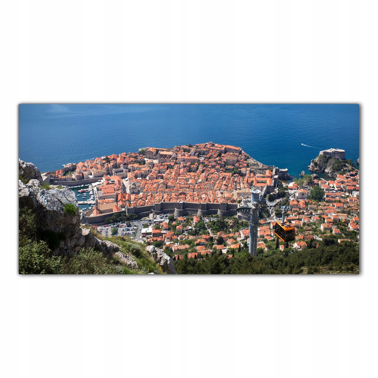 

Hartowany Obraz Szklany Chorwacja Dubrownik 140x70