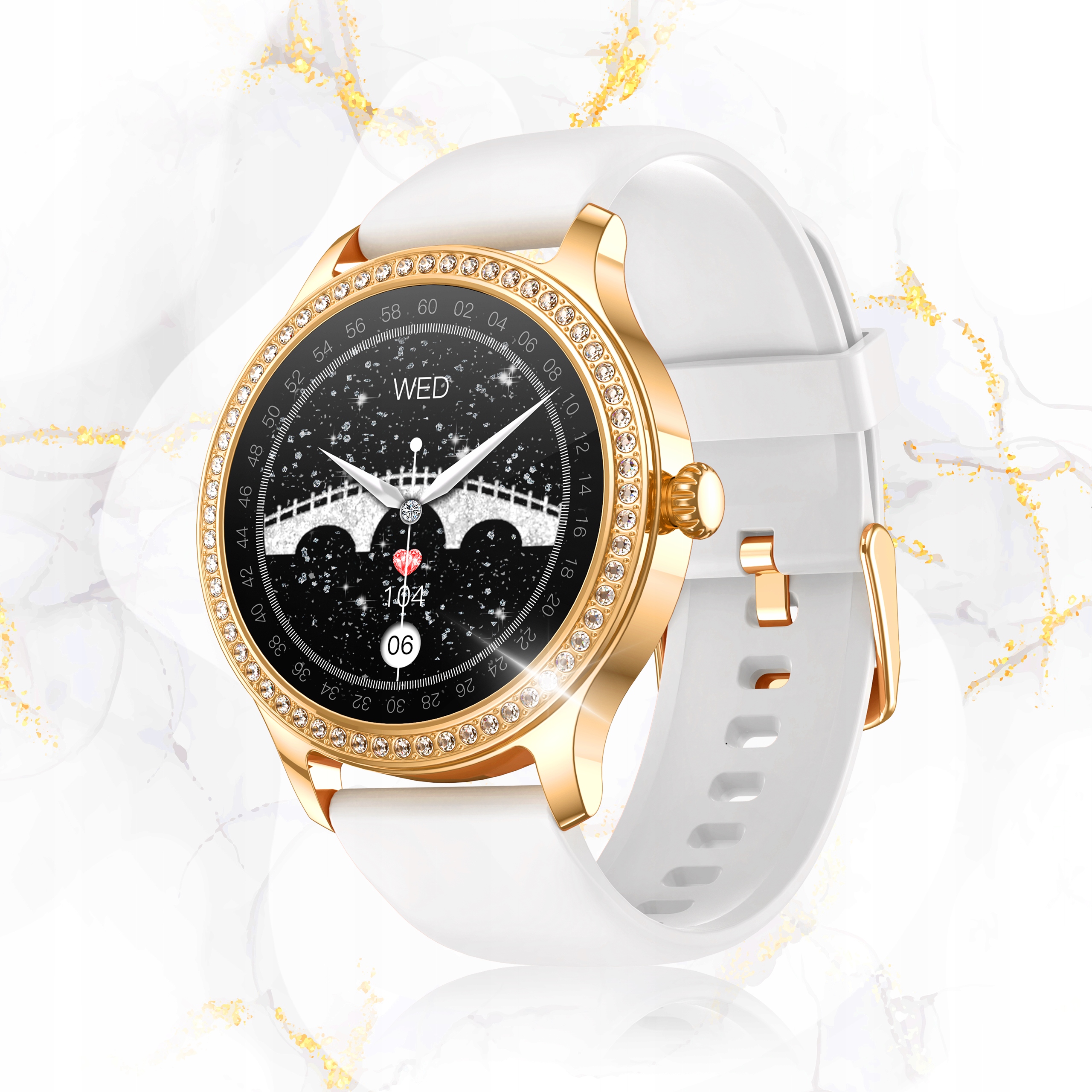 SMARTWATCH ZEGAREK MENU POLSKIE DAMSKI ROZMOWY SPORT PULS SMART WATCH Marka Linwear