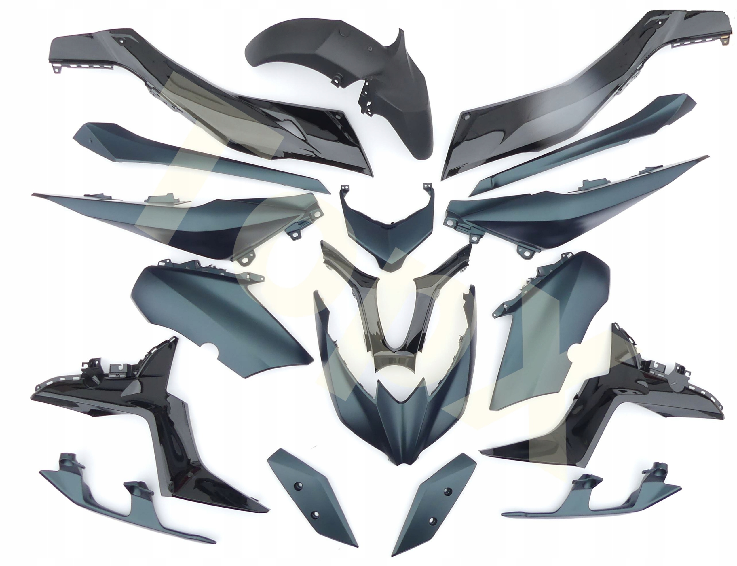 Kompletní Sada X18 Owiewka Błotnik Bok Yamaha X-max Xmax 125 300 400 17+ BL1