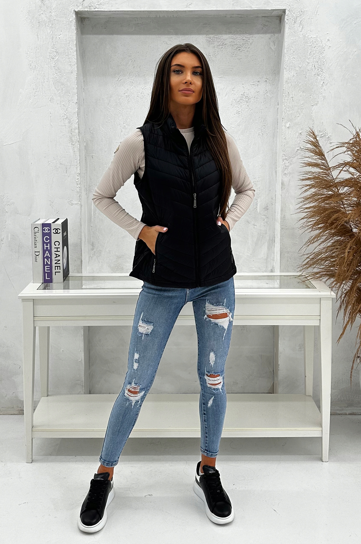 DZ9063 r XL DAMSKI BEZRĘKAWNIK KAMIZELKA OCIEPLANA Rozmiar XL