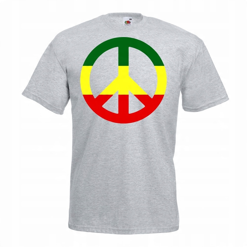 

Koszulka reggae pacyfka rasta L szara