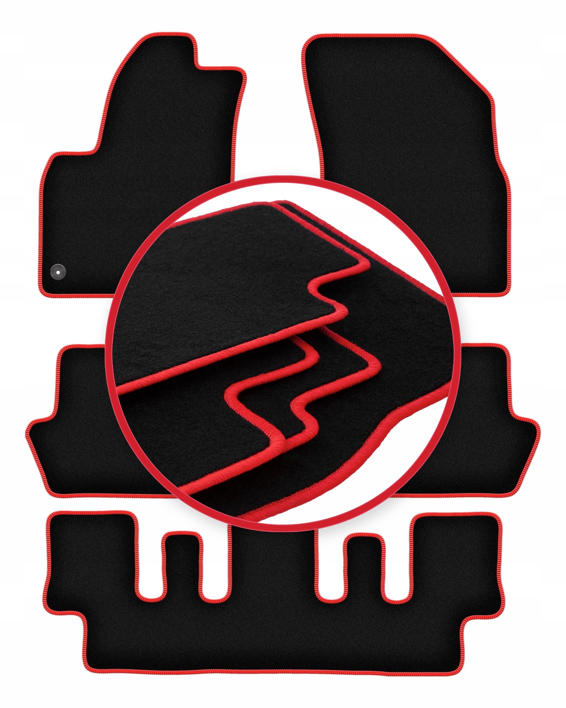 Autokoberce velurové Lux pro Citroen C4 Grand Picasso 7 osob (2006-)