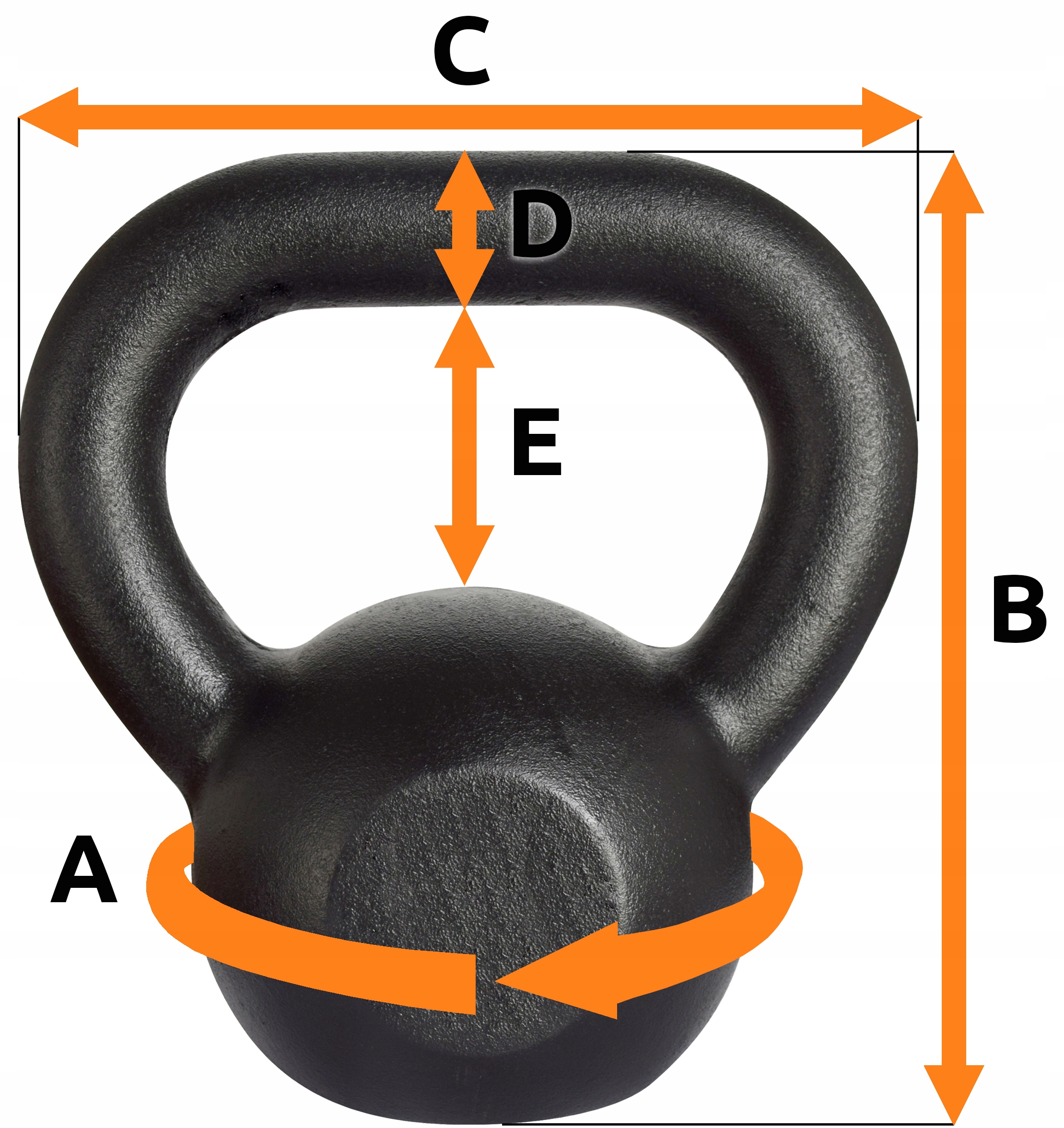 Kettlebell żeliwny kettle kula hantle KAWMET 28kg Kod producenta K28