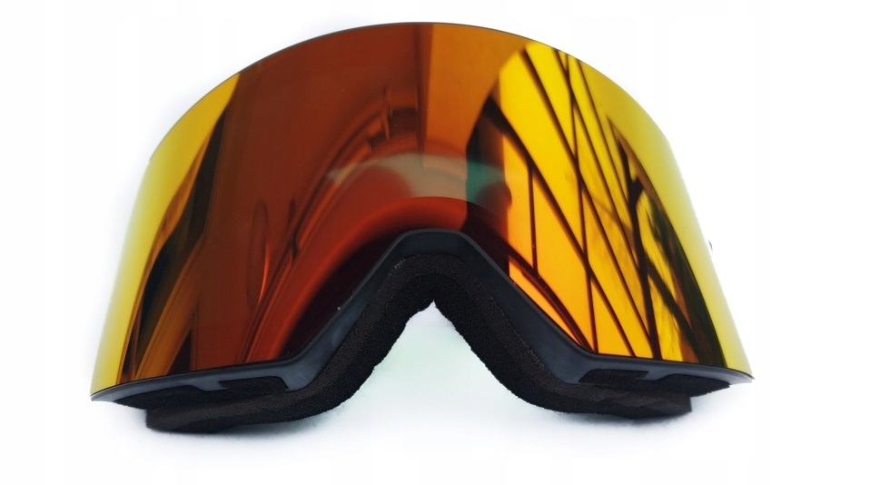 GOGLE NARCIARSKIE SNOWBOARDOWE 4Fun CZERWONE dla kobiet i mężczyzn Kolor dominujący czerwony