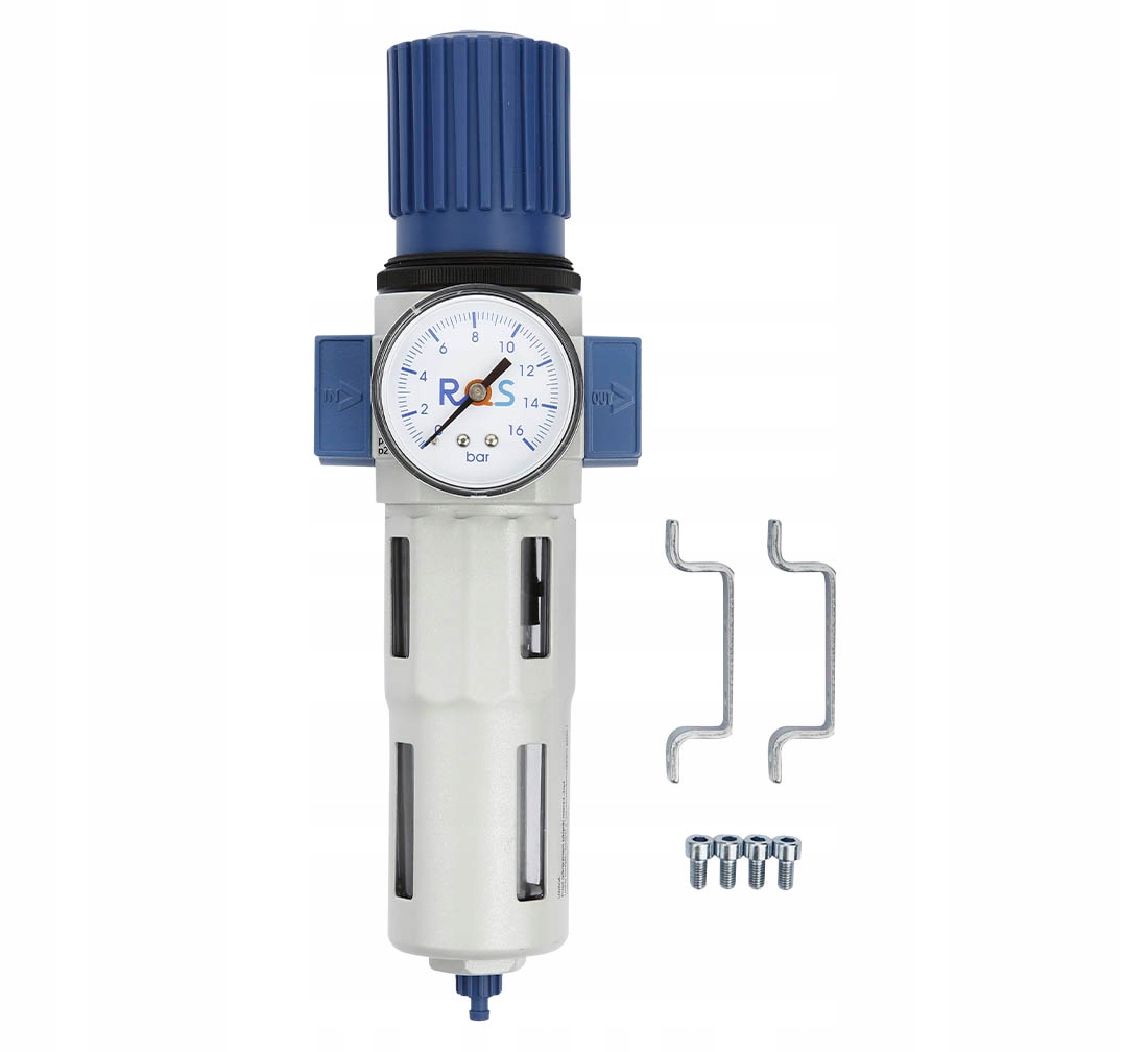 Odwadniacz Powietrza Reduktor 3/4'' manometr Rqs