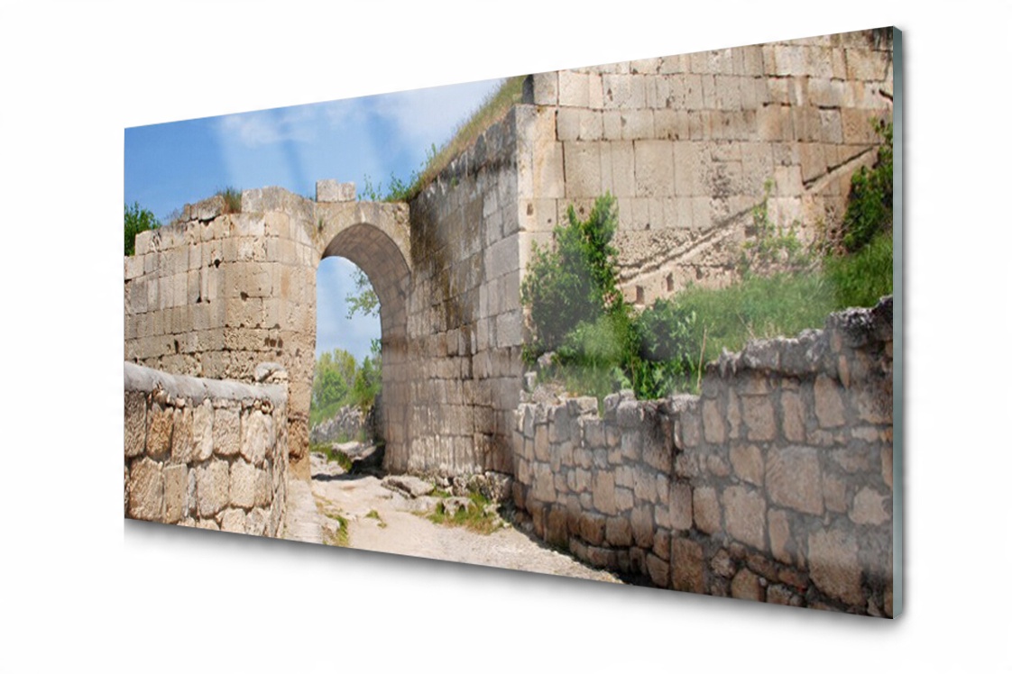 

Panel szklany dekor Dekor Ruina 120x60 + Klej