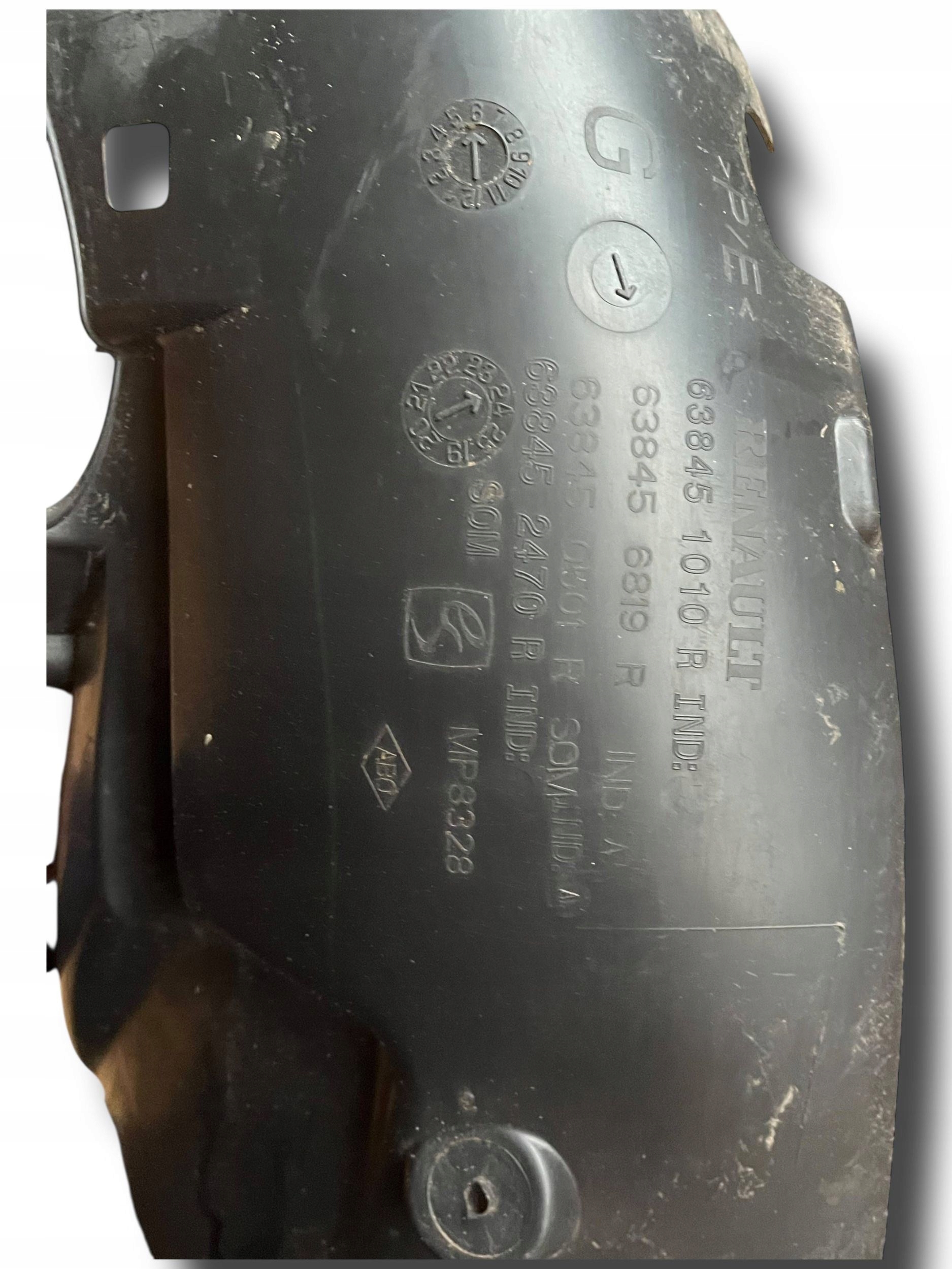 mudguard left front 638456819R DACIA SANDERO III JOGGER LOGAN III !J