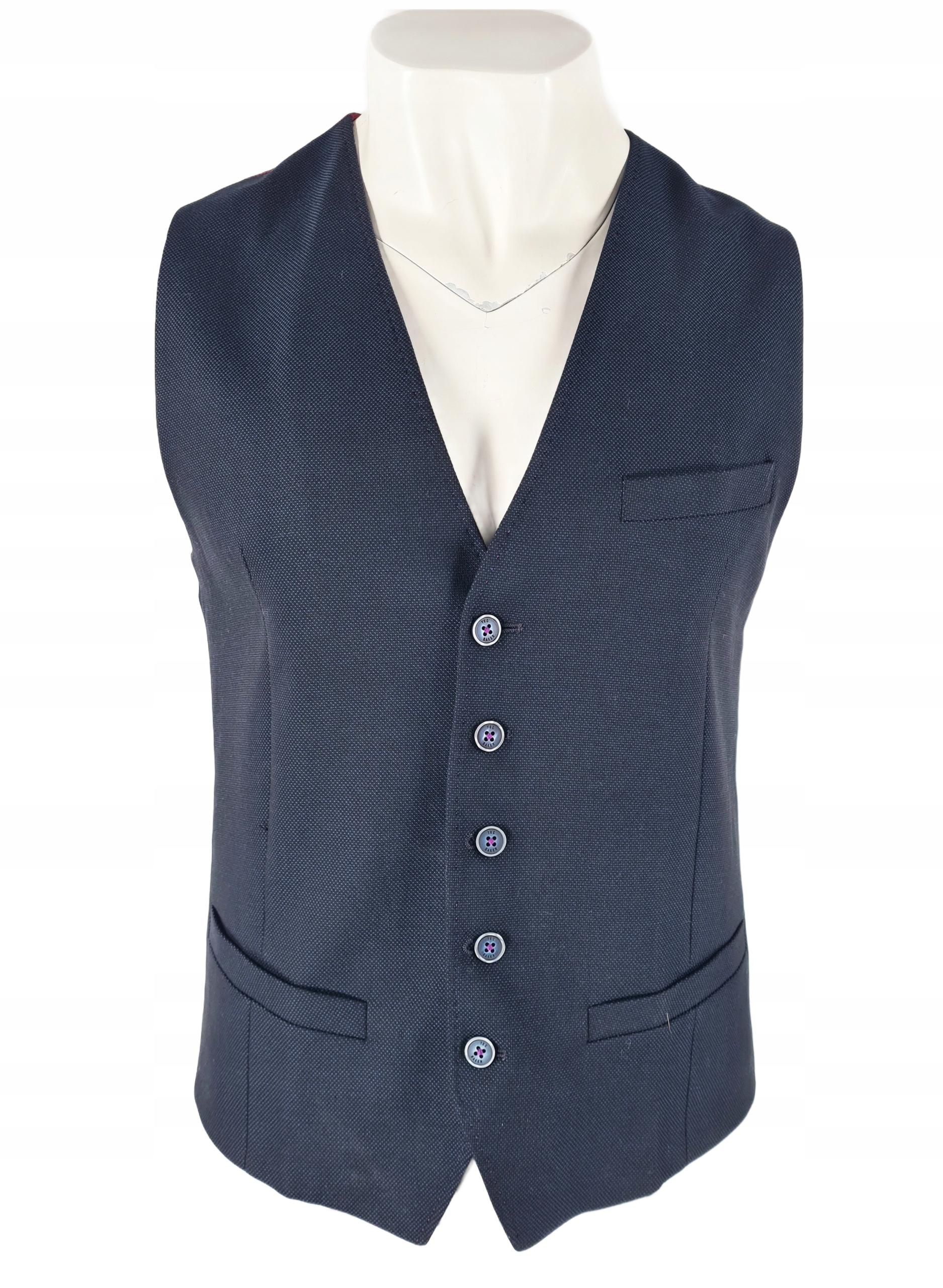 Ted Baker Bandwai Mini Design Waistcoat Vesta vel. L