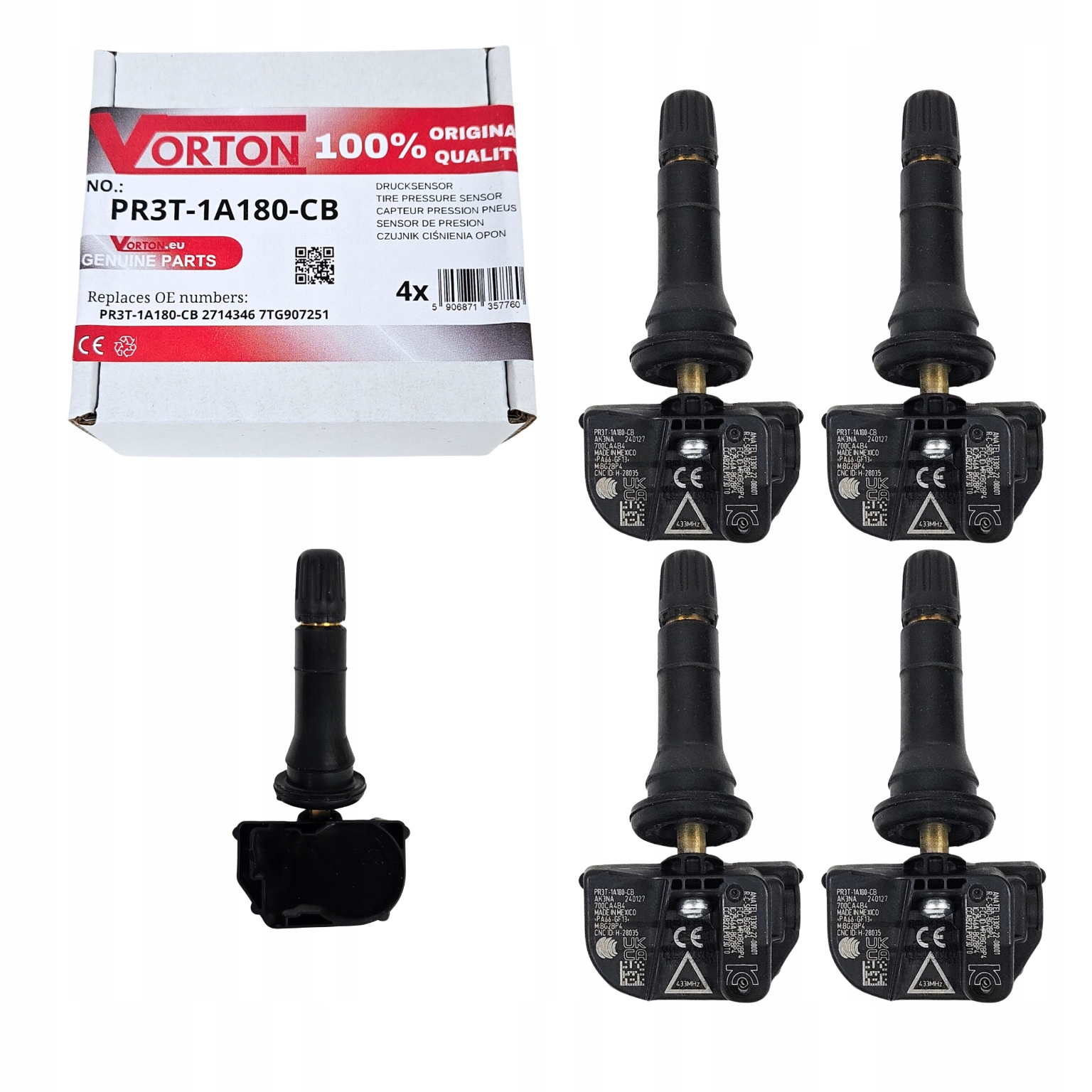 Senzory Tlaku Pneumatík Tpms Ford Puma Gen-E Kuga Volkswagen Transporter