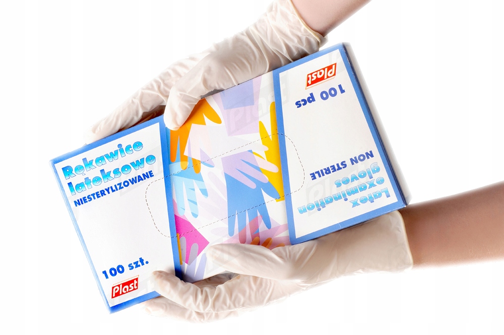 

Rękawice lateksowe ochronne XL 100szt.