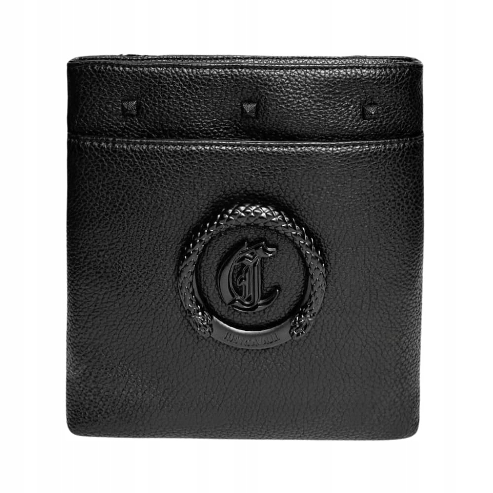 Just Cavalli Černá pánská kabelka Jc Logo Metal Circle Style 3