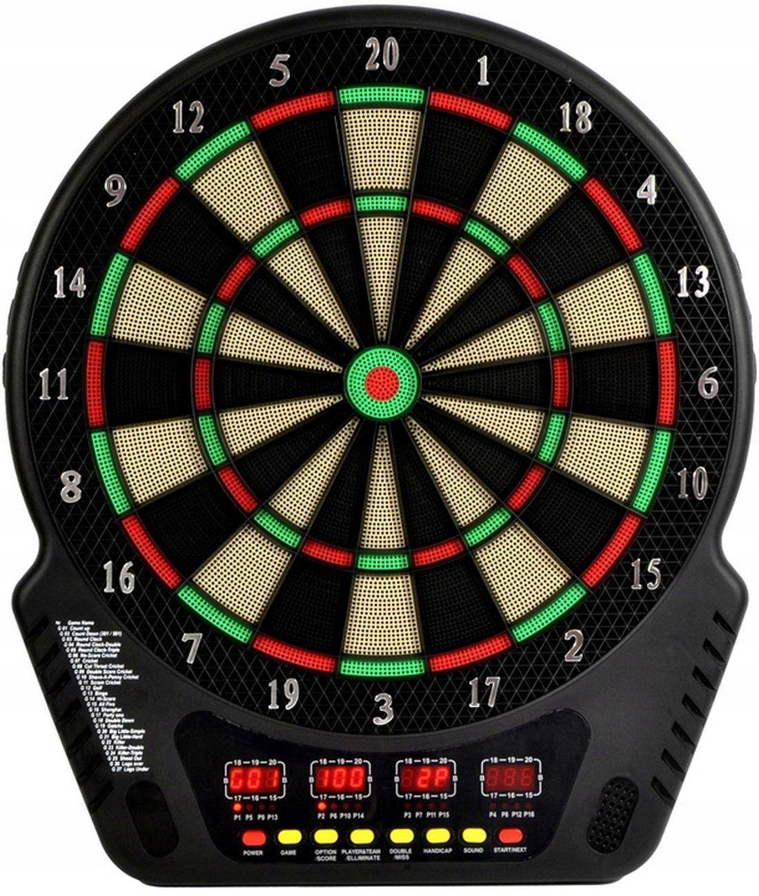 Tarcza Elektroniczna + Rzutki Lotki Darta 6 Rzutek+KOMBINACJE Kod producenta 9465