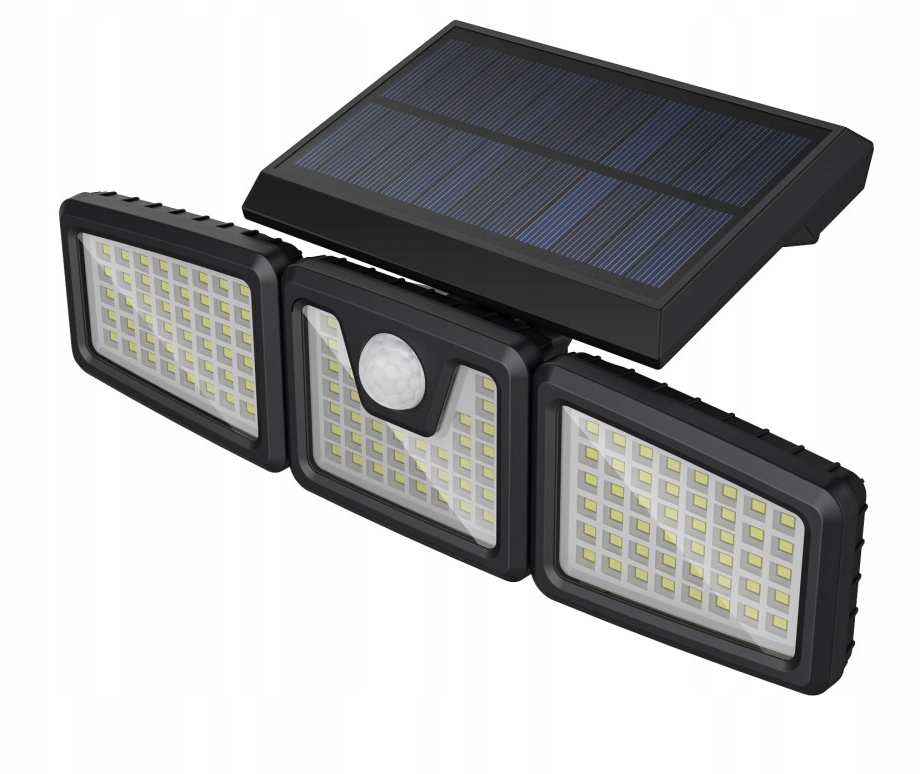 Lampa solarna LED Mocna 800lm = 80W Halogen z czujnikiem ruchu i zmierzchu Kod producenta 5216