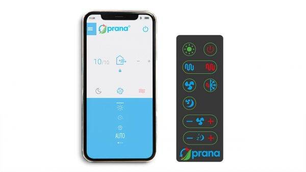 Rekuperator ścienny PRANA Origami 150 Standard Klasa efektywności energetycznej A