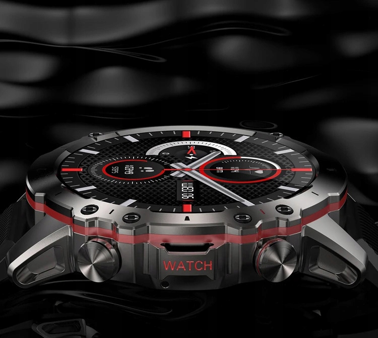 SMARTWATCH Rubicon LARGE BATTERY 400mAh - RECEIVING CALLS STEPS Case shape round