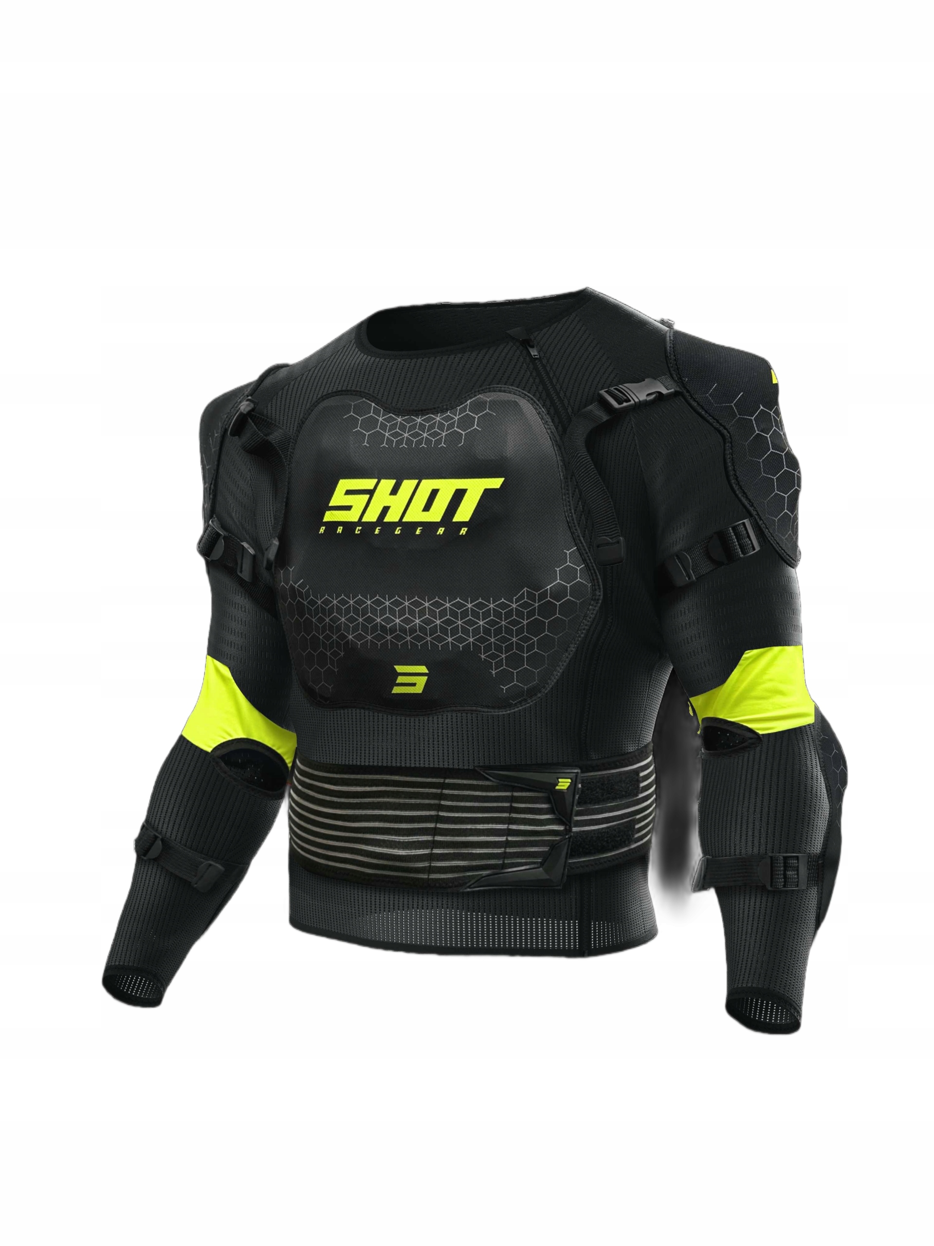 Motokrosový Chránič Tela Shot Optimal 2.0 Black Neon Yellow L A06-22B1-A01-10