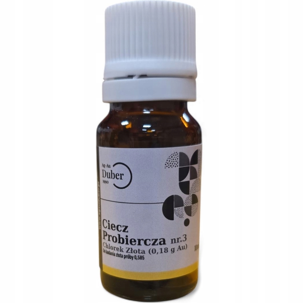 Chlorid zlatý, zkušební kapalina na zlato 0,18 Au