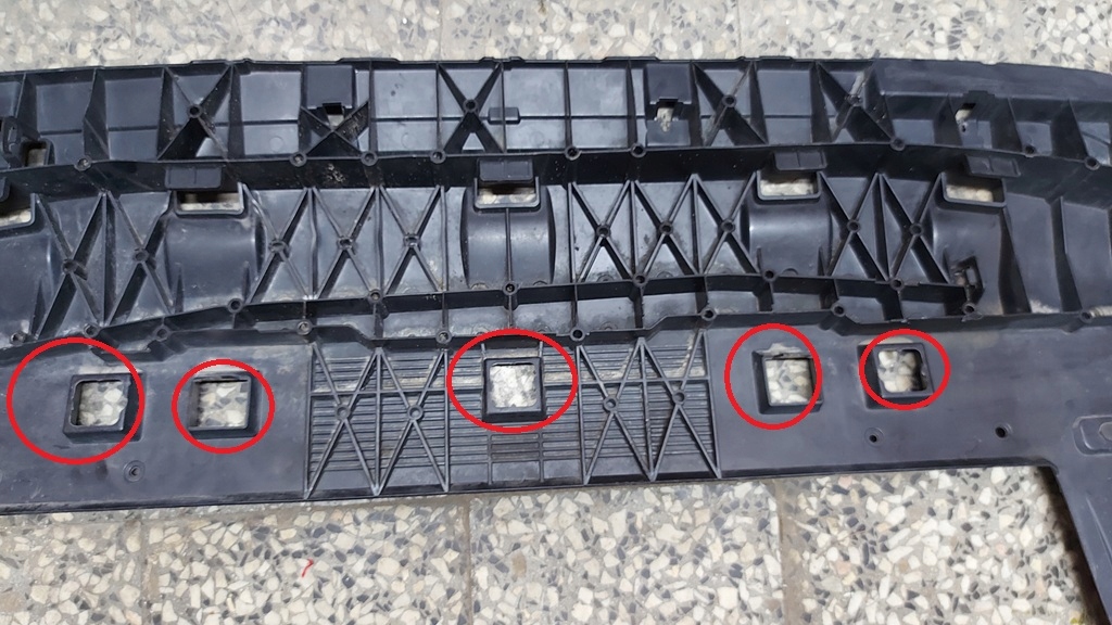 ABSORBER cover below bumper TOYOTA PROACE CITY OPEL COMBO E 18