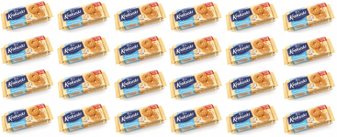 Levně 24 x 168 g Krakuski Kokosové sušenky Karton