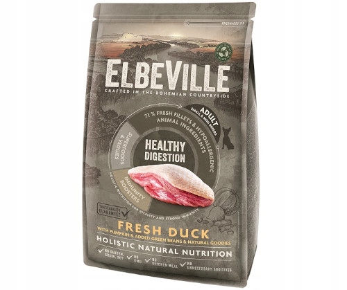 Levně Elbeville krmivo suchá kachna 4 kg