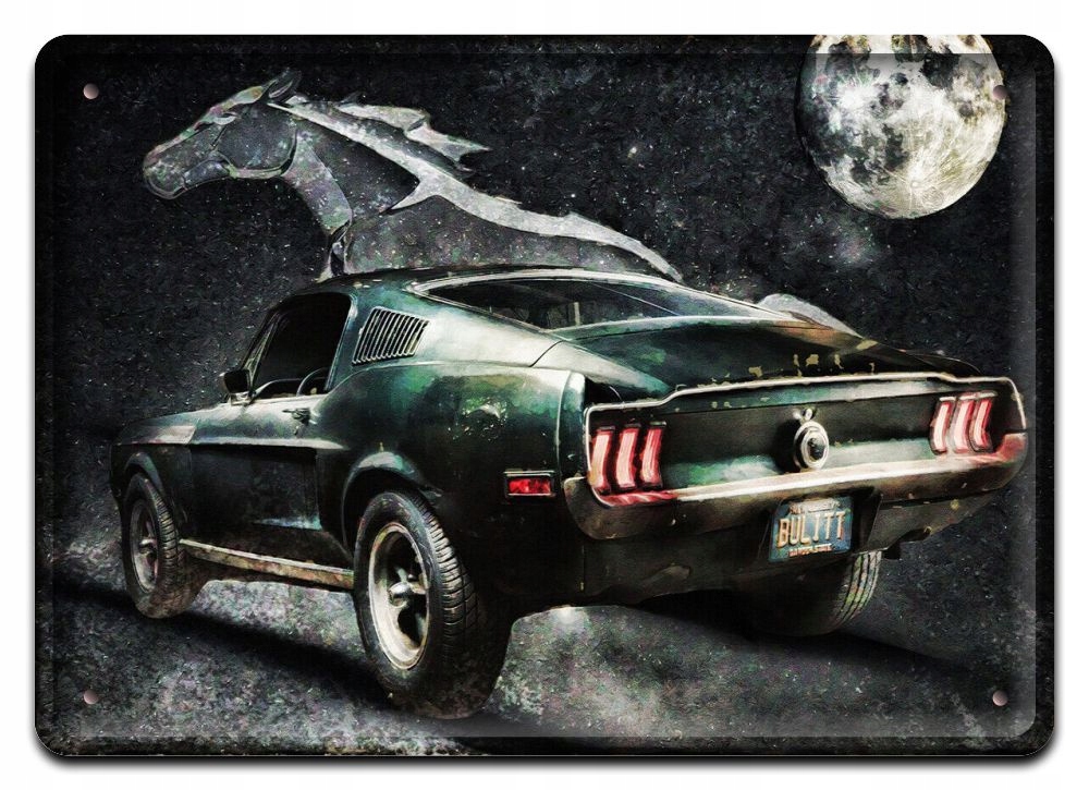 Ford Mustang Plakat Metalowy Obrazek #13847