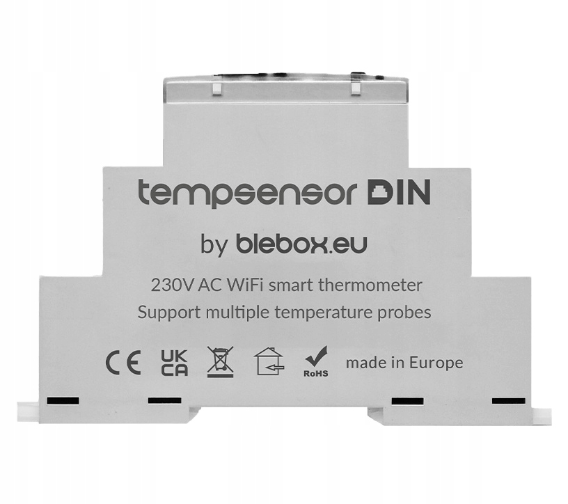 Snímač teploty, senzor Din 230V Blebox WiFi