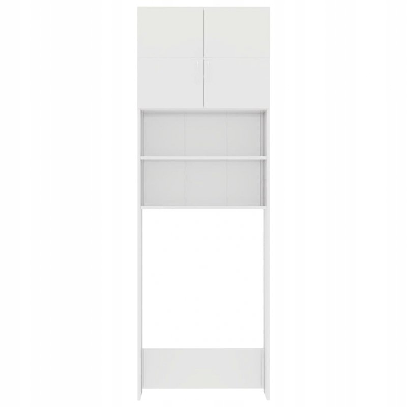 SZAFKA ŁAZIENKOWA NAD PRALKĘ SŁUPEK REGAŁ BIAŁY Wysokość mebla 190 cm