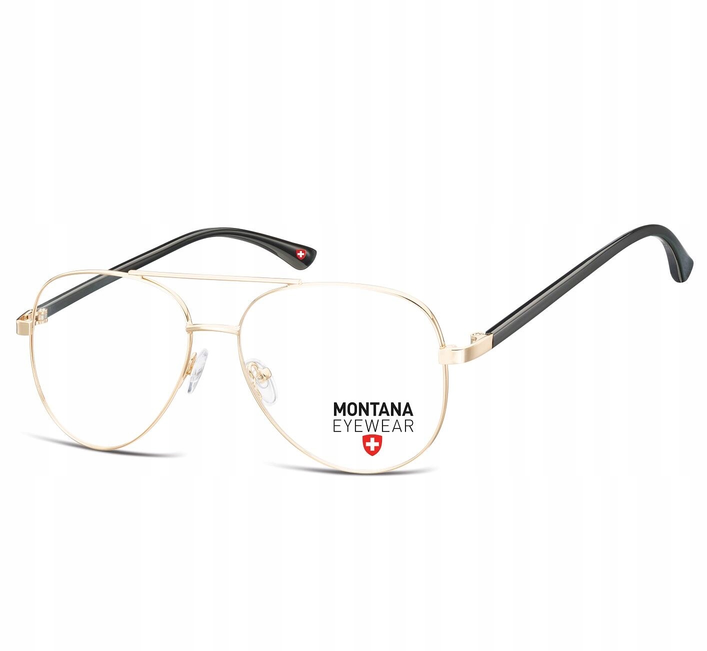 Korekční obroučky Bez Dioptrií Optické pilotky zlaté