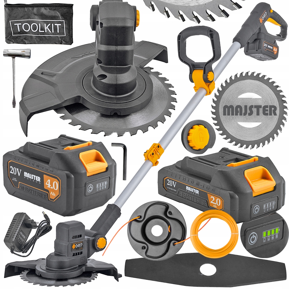 Akumulátorový Vyžínač Záhradná Kosa 2XAKU MP0417 Majster Pro