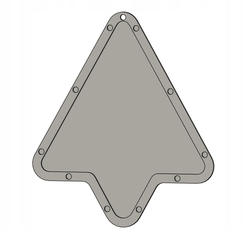 Etui na szablony billardowe magnetyczne gładkie