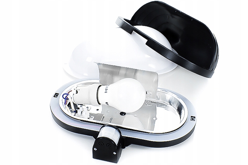 LAMPA LED ŚCIENNA ZEWNĘTRZNA ELEWACYJNA CZUJNIK RUCHU ZMIERZCHU KINKIET E27 Maksymalna moc pojedynczego źródła światła 10 W