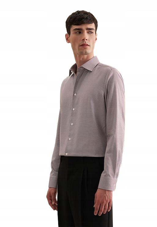 Seidensticker Pánská Elegantní Košile Hnědá S Vzorem S 6FA