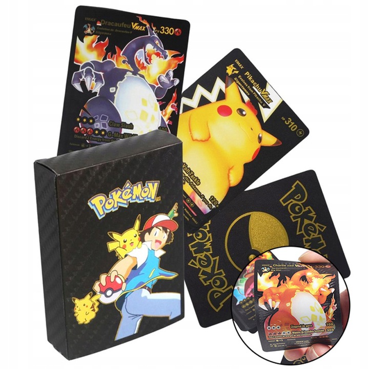 

Pokemon Karty Kolekcjonerskie Czarne 55 Kart