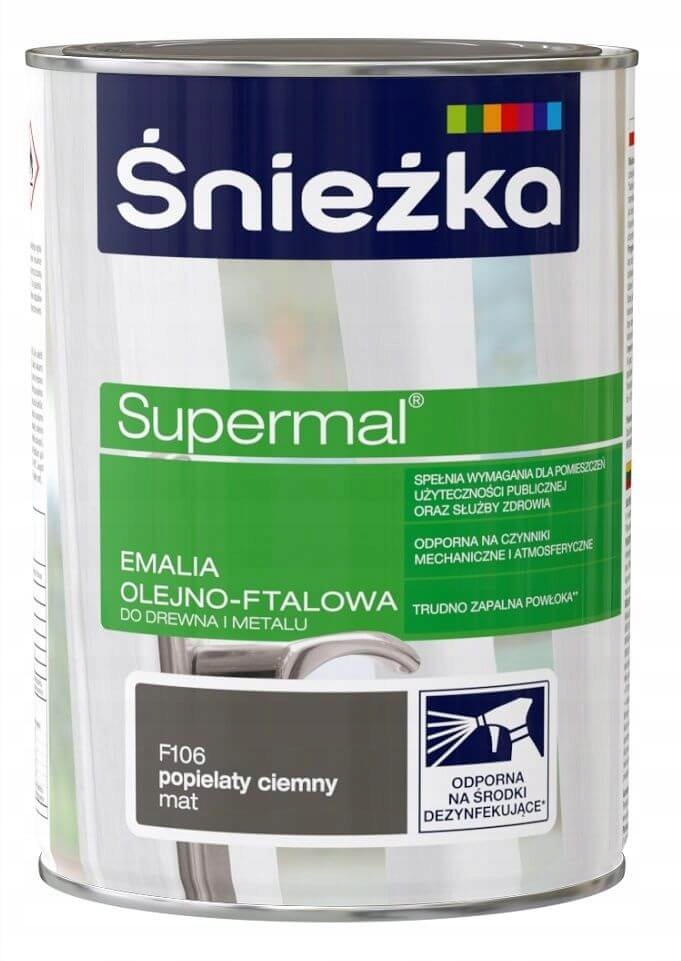 

Supermal Popielaty Ciemny Mat 0.8L Śnieżka