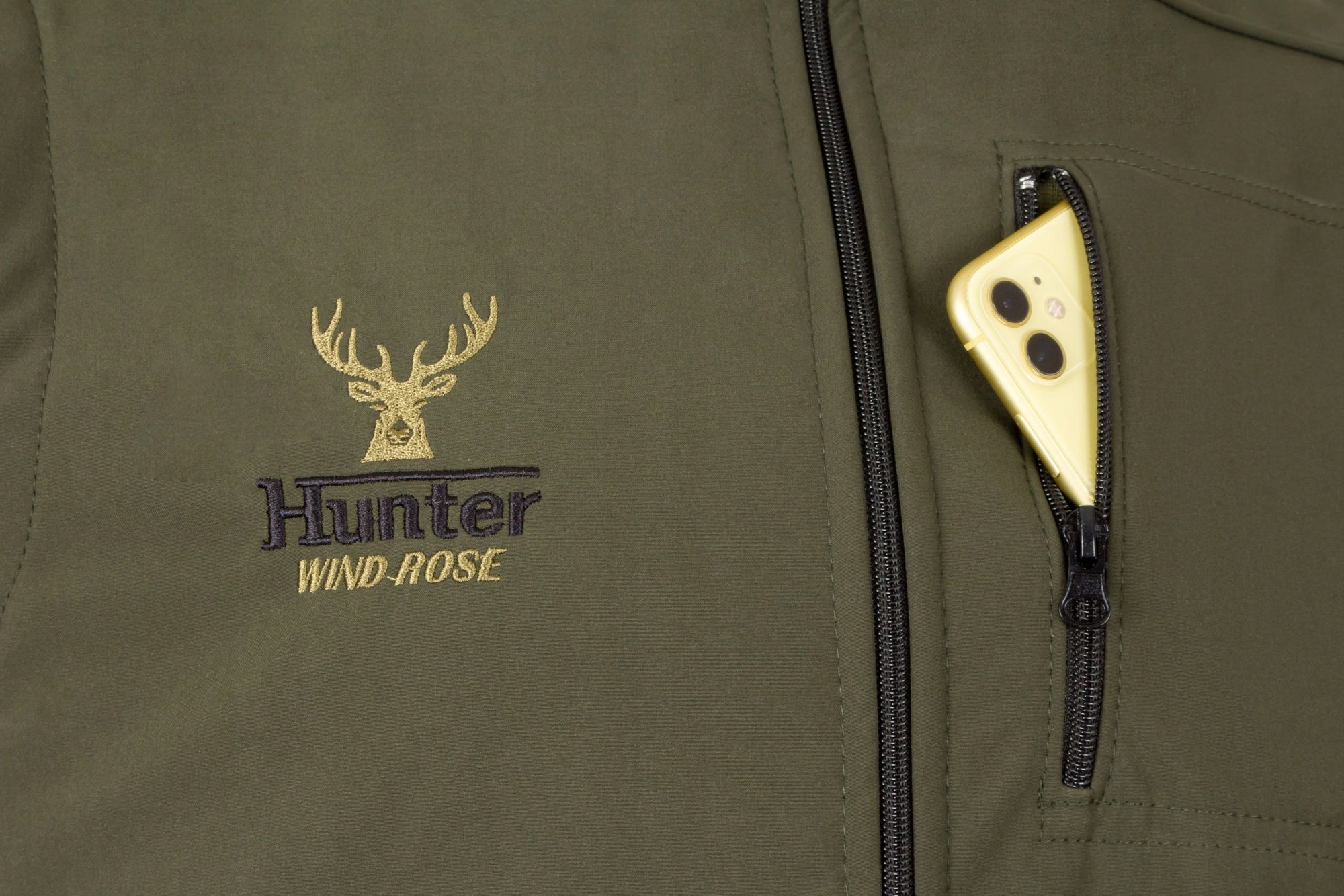 KOMPLET NA POLOWANIE HUNTER KURTKA + KAMIZELKA XXL Skład materiałowy SOFTSHELL