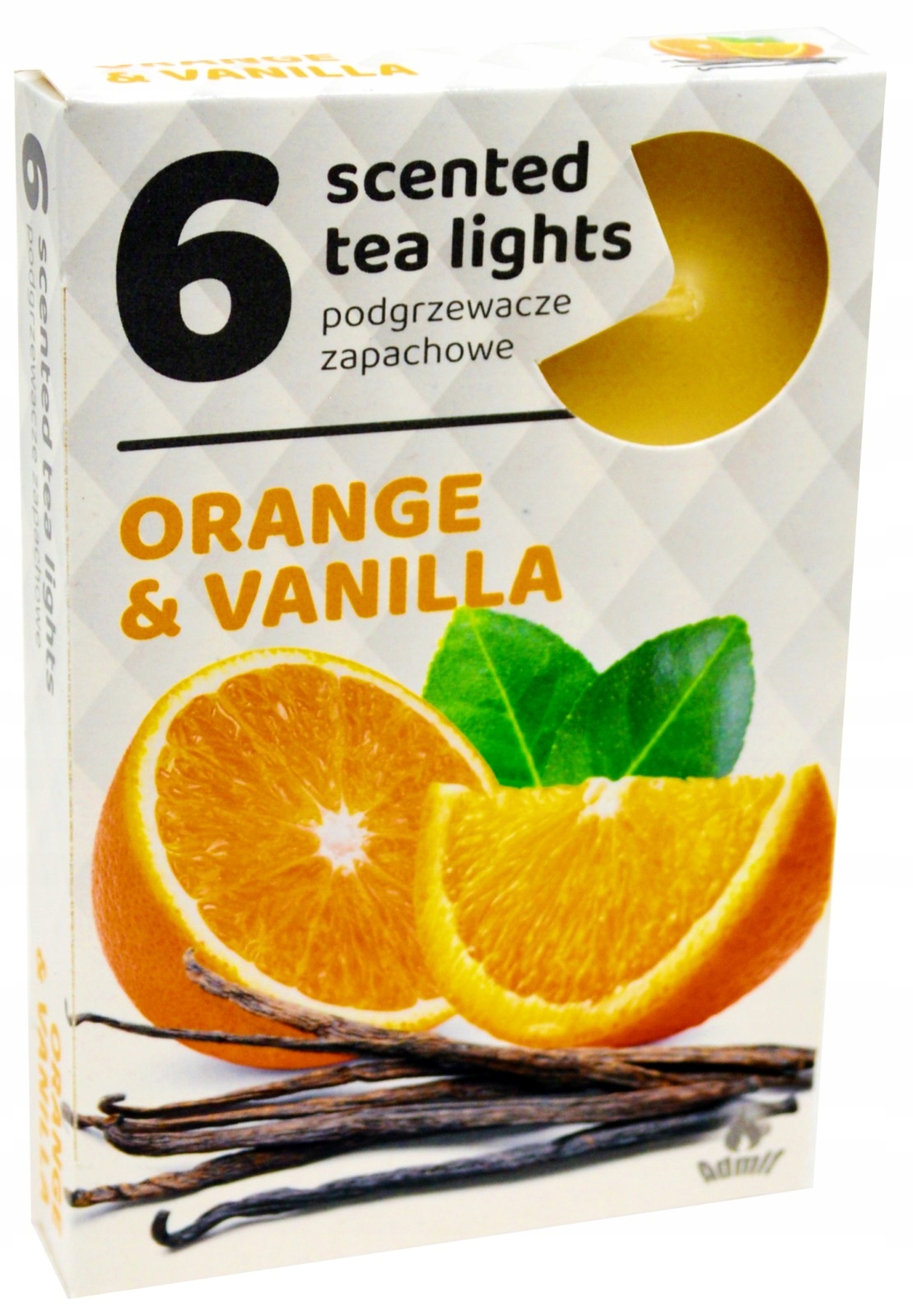 ŚWIECZKA ADMIT PODGRZEWACZ POMARAŃCZA I WANILIA