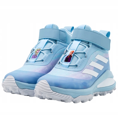Kraina Lodu Zimowe dziecięce Śniegowce na Rzepy Adidas buty wysokie