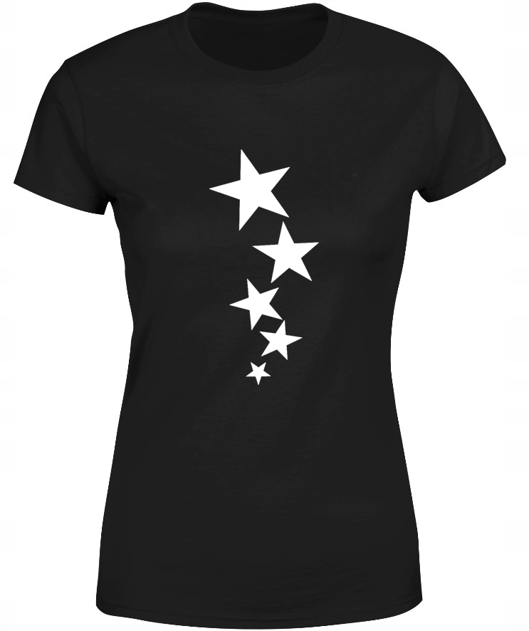 

T-shirt Koszulka Damska W Gwiazdki S-xxl Tu S