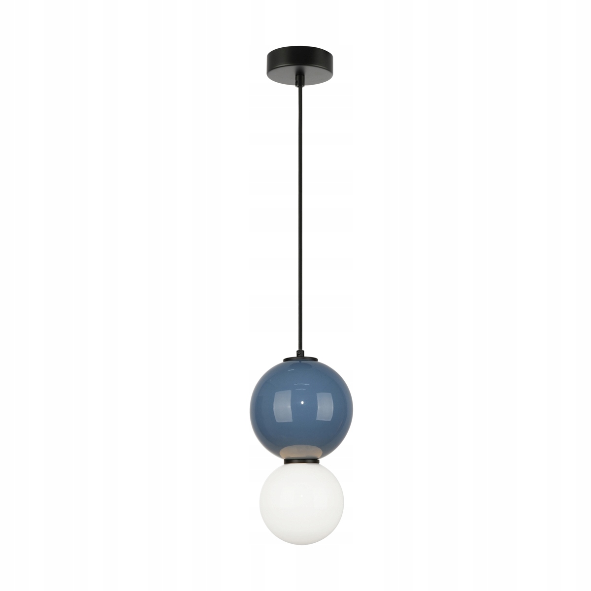 Závesná lampa Italux Pieve Led 5W modro-biela Ø15 cm IP20