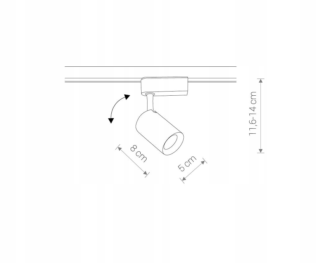 SPOT PROFILE IRIS LED 7W BLACK 8998 NOWODVORSKI Kolor czarny