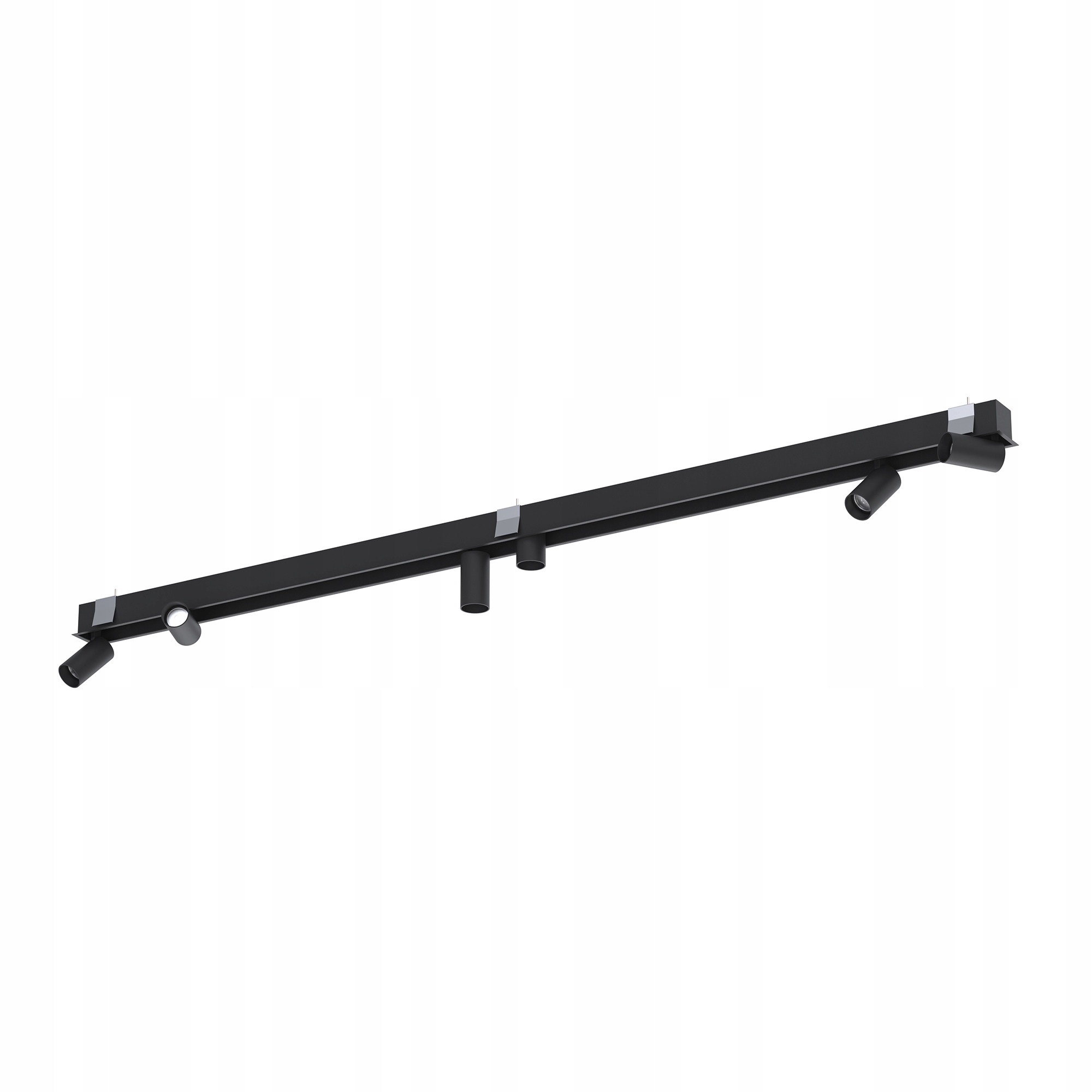 Stropný spot Nowodvorski Mono Deep 6xGU10 čierny, moderný, dĺžka 202-216 cm