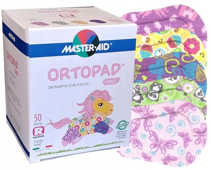 

Ortopad Girl dziewczynka Plastry na oko Regular 50