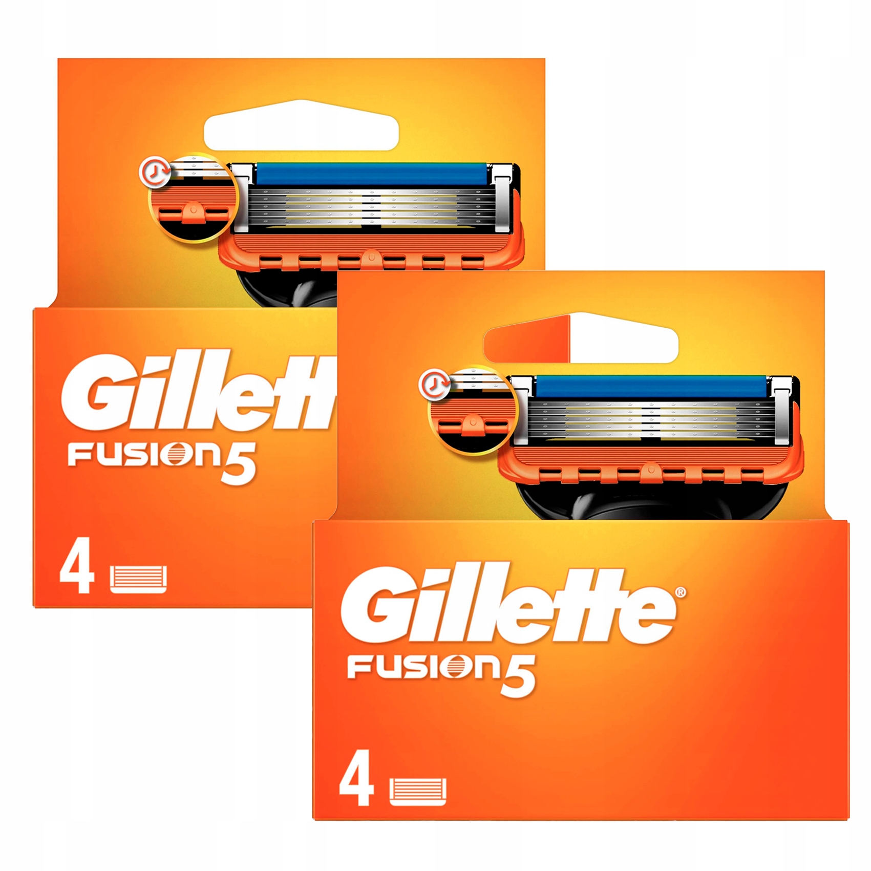 Gillette Fusion5 náhradní břity pro holicí strojek 2x4 ks