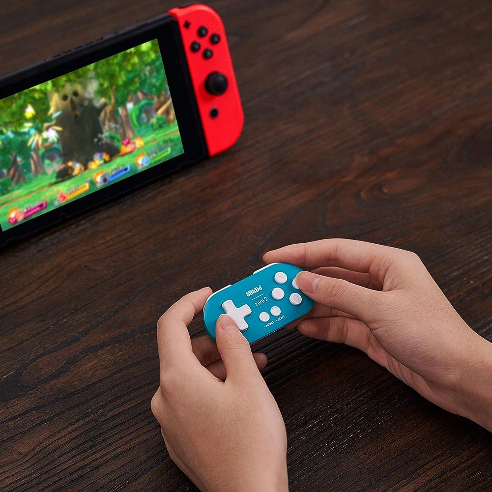 8Bitdo Zero 2 Turquoise Miniaturowy Pad Bluetooth PC Android Switch OUTLET Tryb pracy cyfrowy