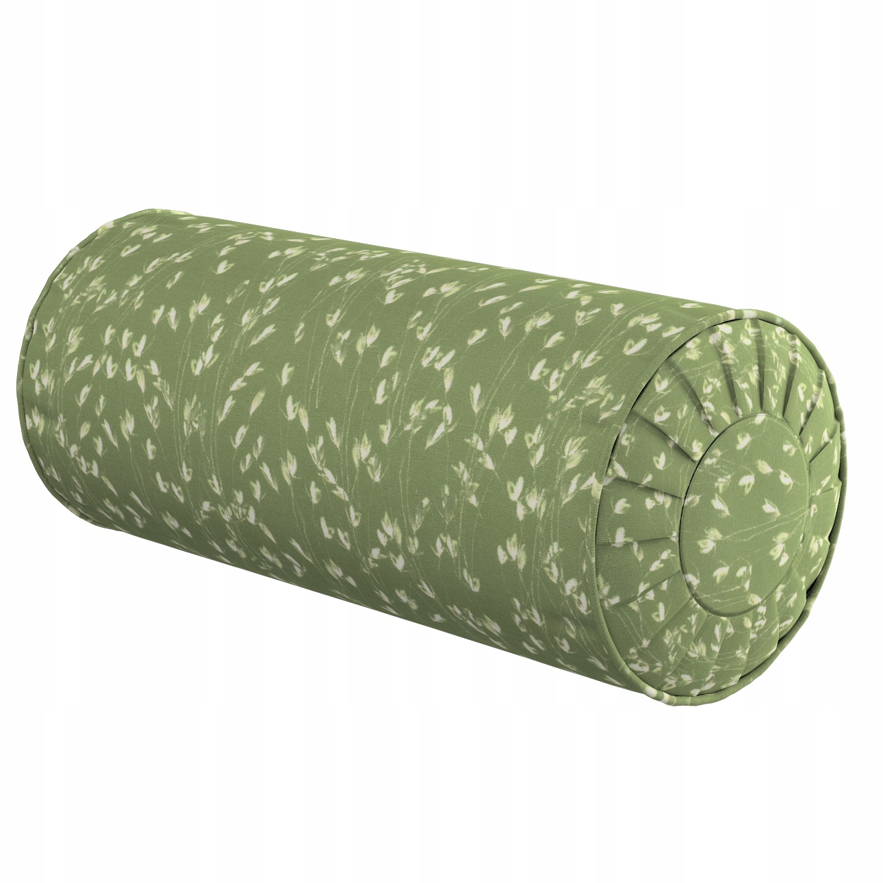 Polštář váleček s záložkami Ø20 x 50 cm zelený