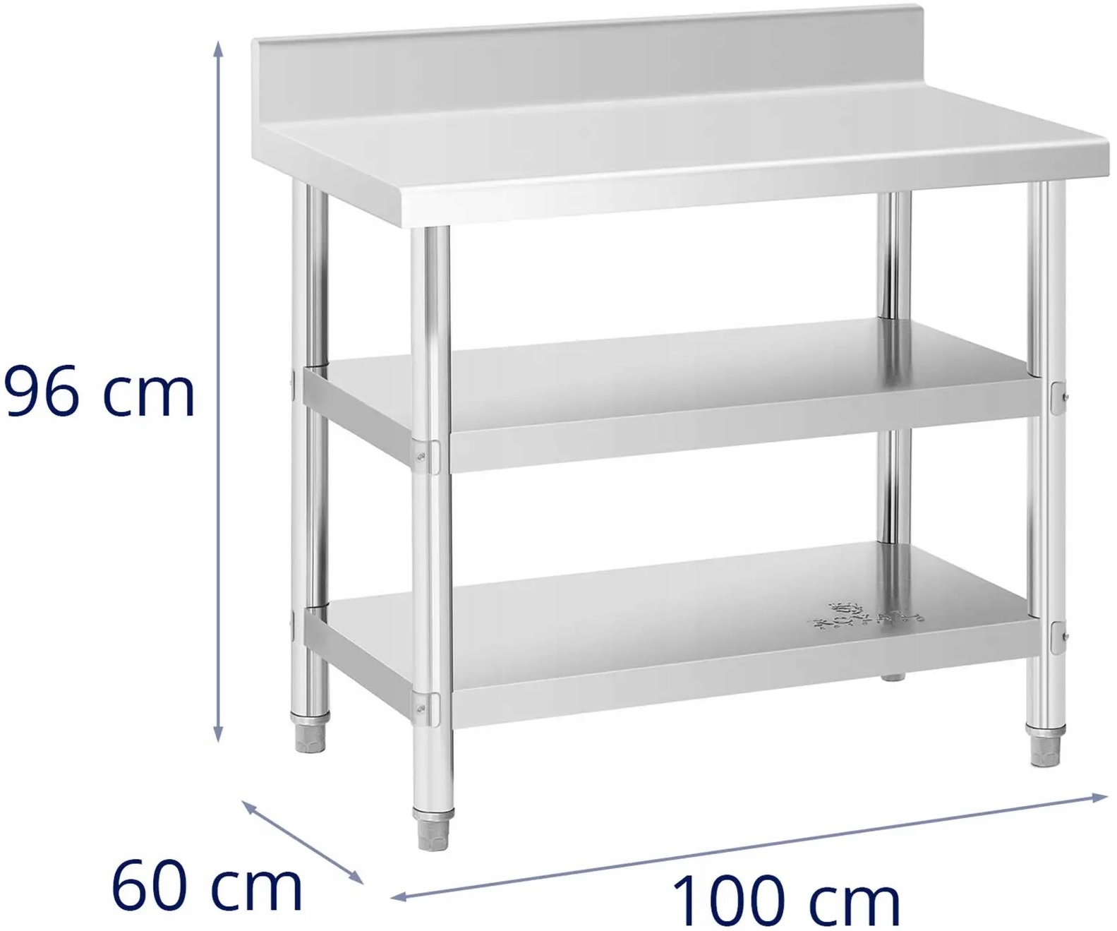 Stół roboczy nierdzewny 100x60 ROYAL CATERING RCAT-100/60-SPS3SH 10012680