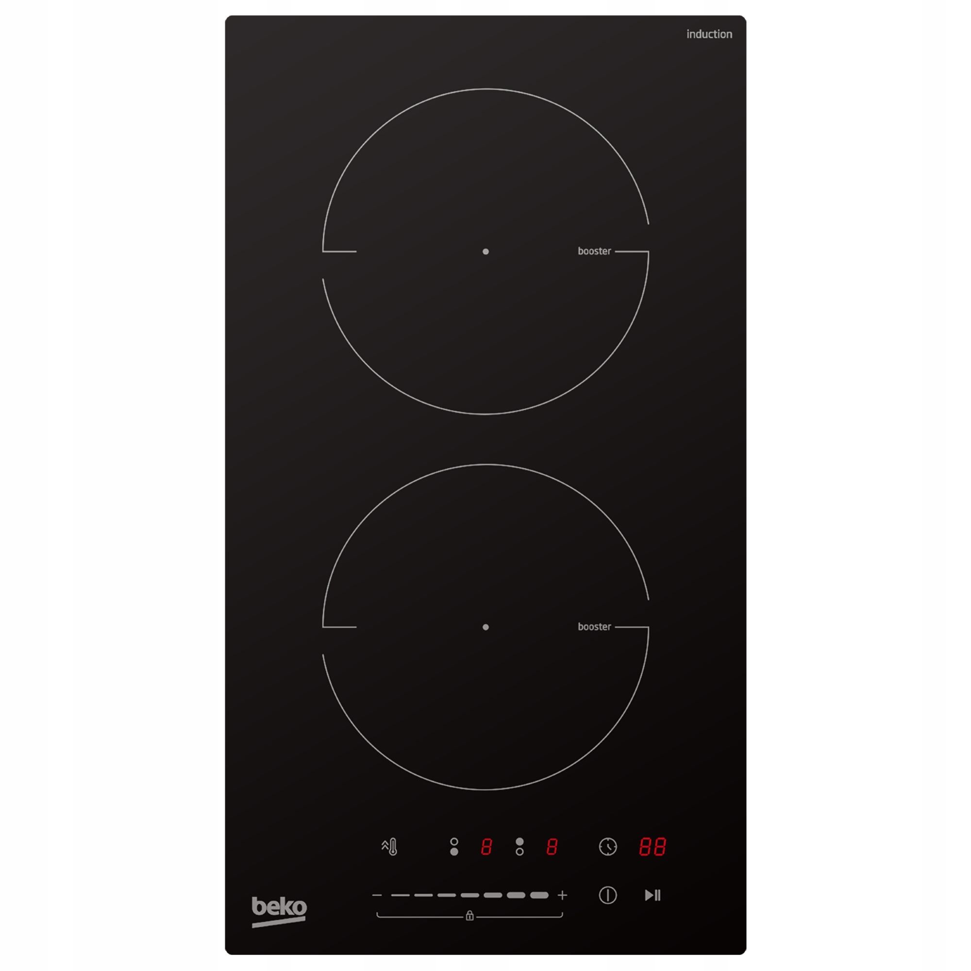Płyta Indukcyjna Do Zabudowy Hdi 32400TO Beko 28,8cm 2 Pola Dwupalnikowa