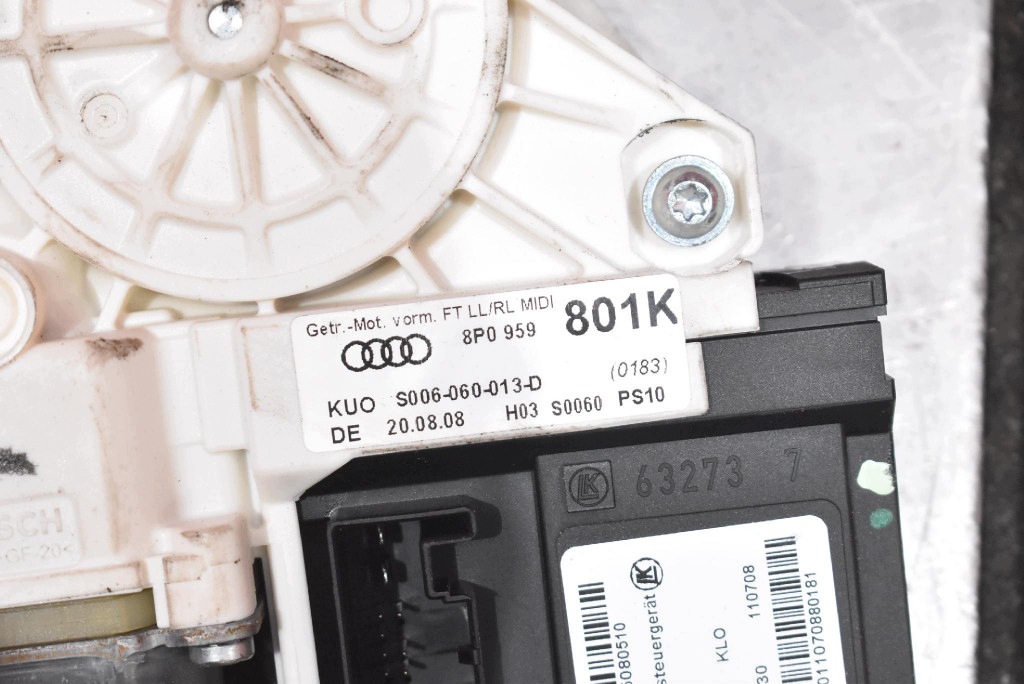 window regulator left front EU 8P0959801K AUDI A3 8P 3D LIFT 08-13